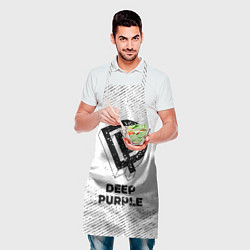 Фартук кулинарный Deep Purple с потертостями на светлом фоне, цвет: 3D-принт — фото 2