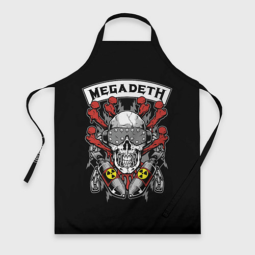 Фартук Megadeth - ядерный череп / 3D-принт – фото 1