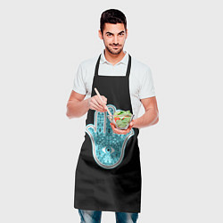 Фартук кулинарный Хамса оберег, цвет: 3D-принт — фото 2