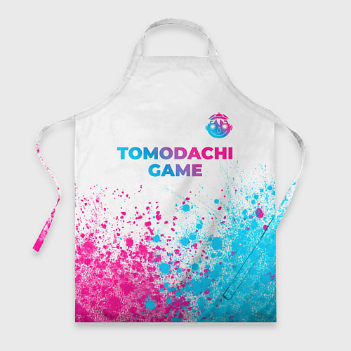 Фартук Tomodachi Game neon gradient style: символ сверху / 3D-принт – фото 1