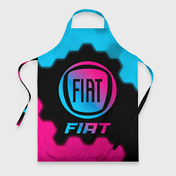 Фартук кулинарный Fiat - neon gradient, цвет: 3D-принт