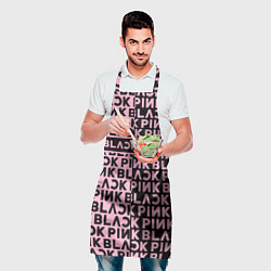 Фартук кулинарный Blackpink - pink text, цвет: 3D-принт — фото 2