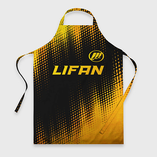 Фартук Lifan - gold gradient: символ сверху / 3D-принт – фото 1