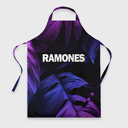 Фартук Ramones neon monstera
