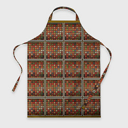 Фартук кулинарный Разноцветные мозаичные кубы, цвет: 3D-принт