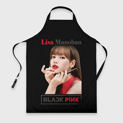 Фартук Blackpink Lisa paints lips / 3D-принт – фото 1