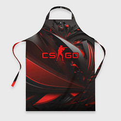 Фартук CS GO red and black