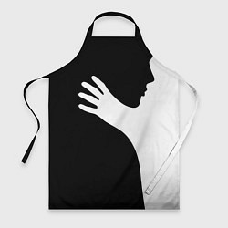 Фартук кулинарный Чёрно-белый рисунок, цвет: 3D-принт