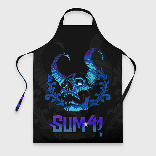 Фартук Sum41 horns skull / 3D-принт – фото 1