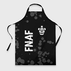 Фартук кулинарный FNAF glitch на темном фоне: надпись, символ, цвет: 3D-принт