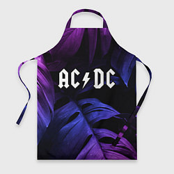 Фартук AC DC neon monstera