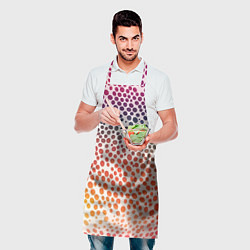 Фартук кулинарный Радужные градиентные круги, цвет: 3D-принт — фото 2