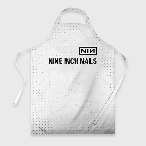 Фартук Nine Inch Nails glitch на светлом фоне: символ све / 3D-принт – фото 1