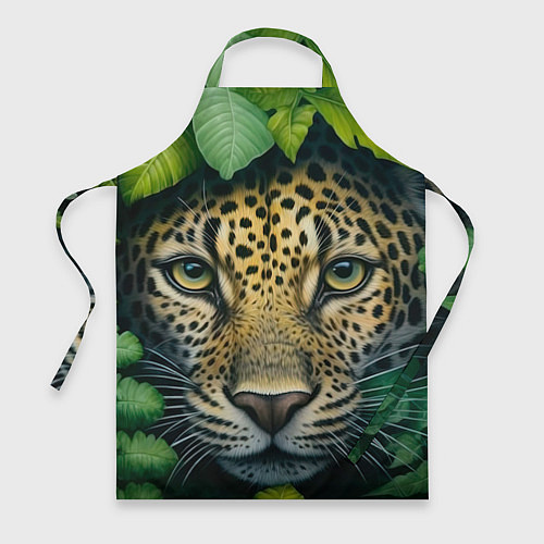 Фартук Леопард в листьях / 3D-принт – фото 1