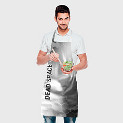 Фартук кулинарный Dead Space glitch на светлом фоне: надпись, символ, цвет: 3D-принт — фото 2