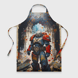 Фартук кулинарный Космодесант - Warhammer 40k, цвет: 3D-принт
