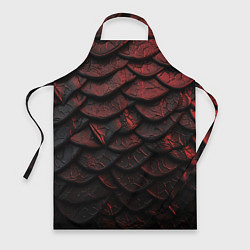 Фартук кулинарный Объемная текстура из темных плит, цвет: 3D-принт
