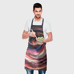 Фартук кулинарный Вихрь из звезд и облаков, цвет: 3D-принт — фото 2