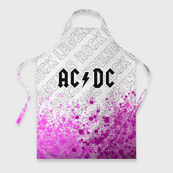 Фартук кулинарный AC DC rock legends: символ сверху, цвет: 3D-принт