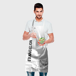 Фартук кулинарный Evangelion glitch на светлом фоне: надпись, символ, цвет: 3D-принт — фото 2