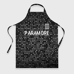 Фартук Paramore glitch на темном фоне: символ сверху