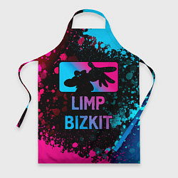 Фартук кулинарный Limp Bizkit - neon gradient, цвет: 3D-принт