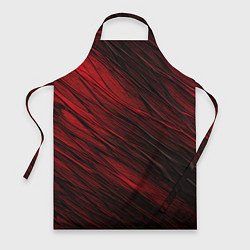 Фартук кулинарный Black red texture, цвет: 3D-принт