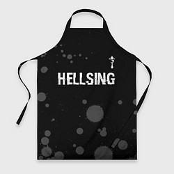 Фартук Hellsing glitch на темном фоне: символ сверху