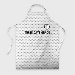 Фартук кулинарный Three Days Grace glitch на светлом фоне: символ св, цвет: 3D-принт