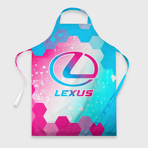 Фартук Lexus neon gradient style / 3D-принт – фото 1