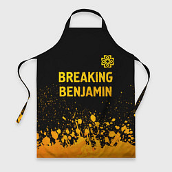 Фартук кулинарный Breaking Benjamin - gold gradient: символ сверху, цвет: 3D-принт