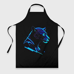 Фартук кулинарный Пантера киберпан, цвет: 3D-принт