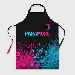 Фартук Paramore - neon gradient: символ сверху