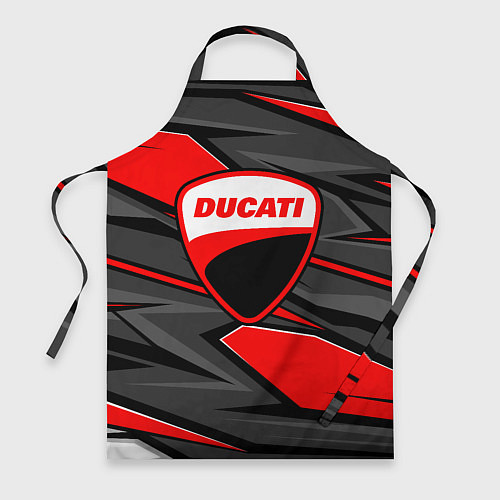 Фартук Ducati - red stripes / 3D-принт – фото 1