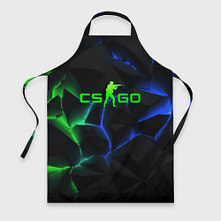 Фартук CS GO green blue neon