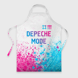 Фартук Depeche Mode neon gradient style: символ сверху