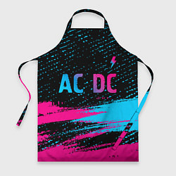 Фартук AC DC - neon gradient: символ сверху