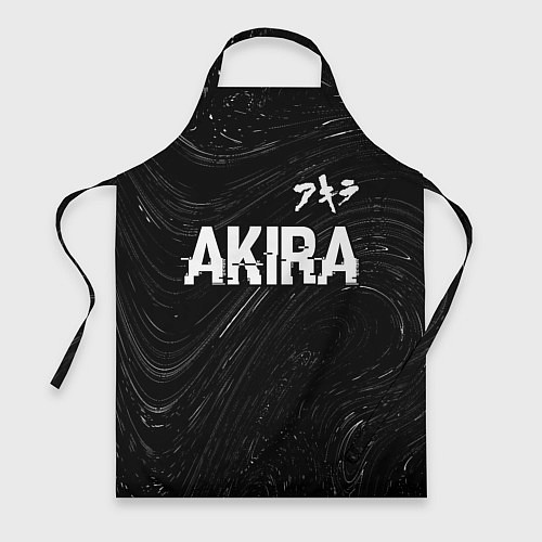 Фартук Akira glitch на темном фоне: символ сверху / 3D-принт – фото 1