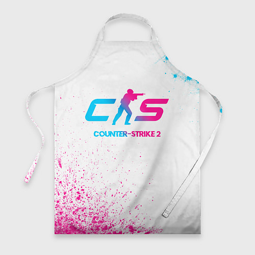 Фартук Counter-Strike 2 neon gradient style / 3D-принт – фото 1