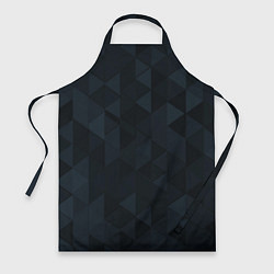 Фартук кулинарный Тёмно-синий треугольный, цвет: 3D-принт