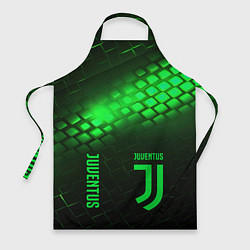 Фартук кулинарный Juventus green logo neon, цвет: 3D-принт