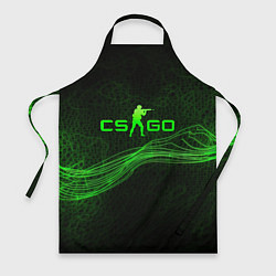 Фартук CSGO green abstract