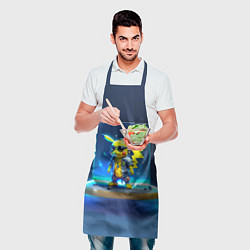 Фартук кулинарный Крутой Пикачу, цвет: 3D-принт — фото 2