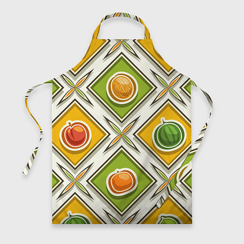 Фартук Fruits and berries pattern / 3D-принт – фото 1