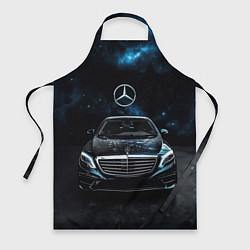 Фартук кулинарный Mercedes Benz space background, цвет: 3D-принт