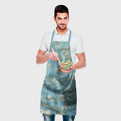 Фартук кулинарный Цветущие ветки миндаля - картина ван Гога, цвет: 3D-принт — фото 2