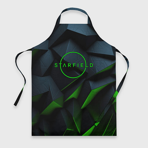 Фартук Starfield black green logo / 3D-принт – фото 1