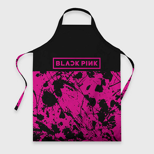Фартук Black pink - emblem - pattern - music / 3D-принт – фото 1