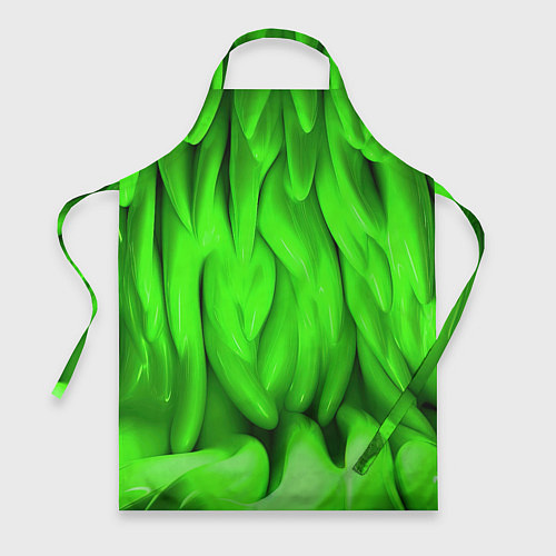 Фартук Зеленая абстрактная текстура / 3D-принт – фото 1