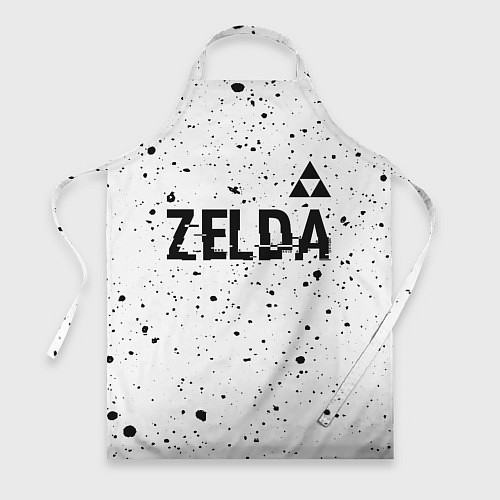 Фартук Zelda glitch на светлом фоне: символ сверху / 3D-принт – фото 1